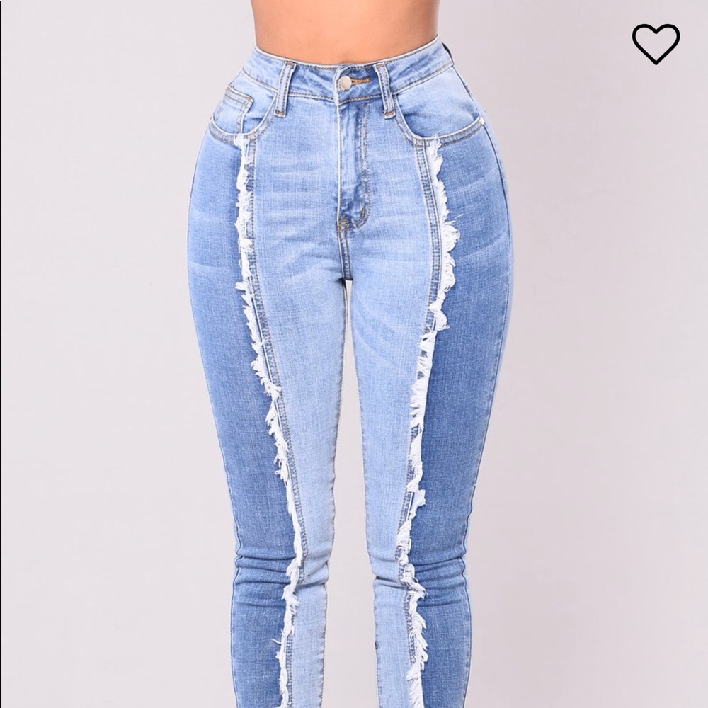 Two tone jeans